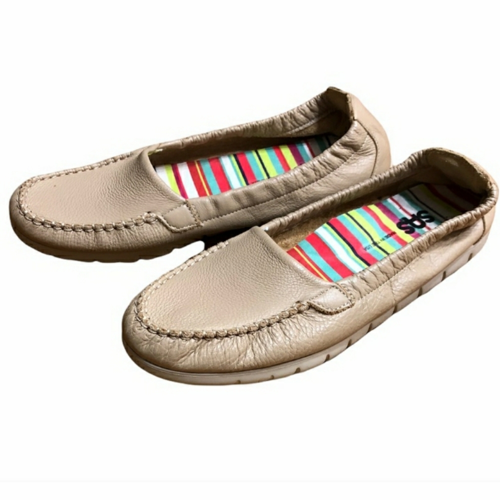 SAS SHOES Sunny Slip On Loafer Latte Sz 8.5
